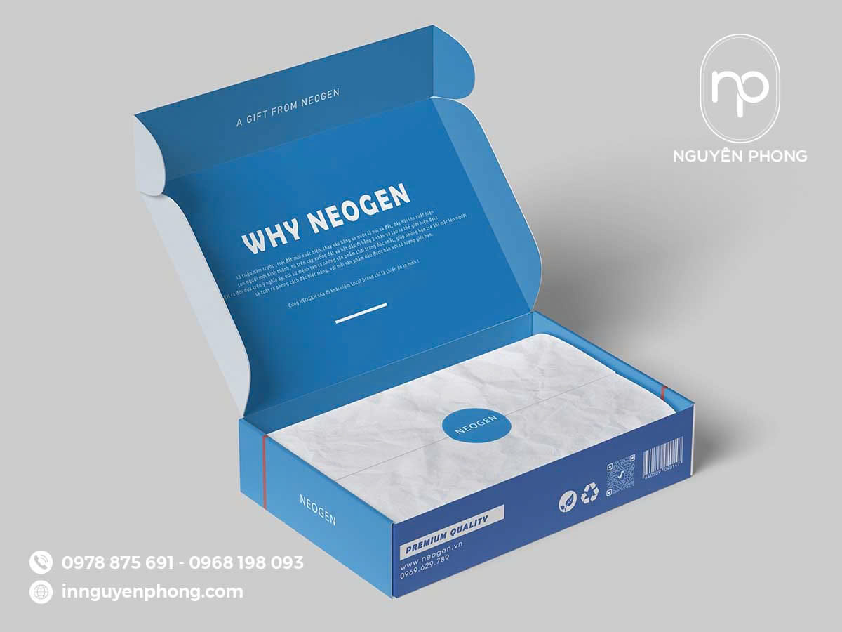 In hộp carton sóng gifbook đựng quần áo